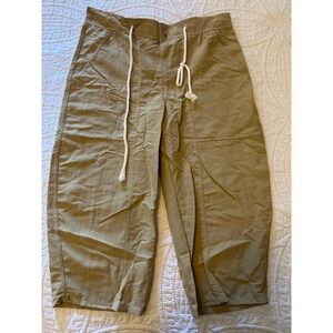 Vintage GREX Gear Women Tan Khaki Cropped Utility Cargo Pants Small USA